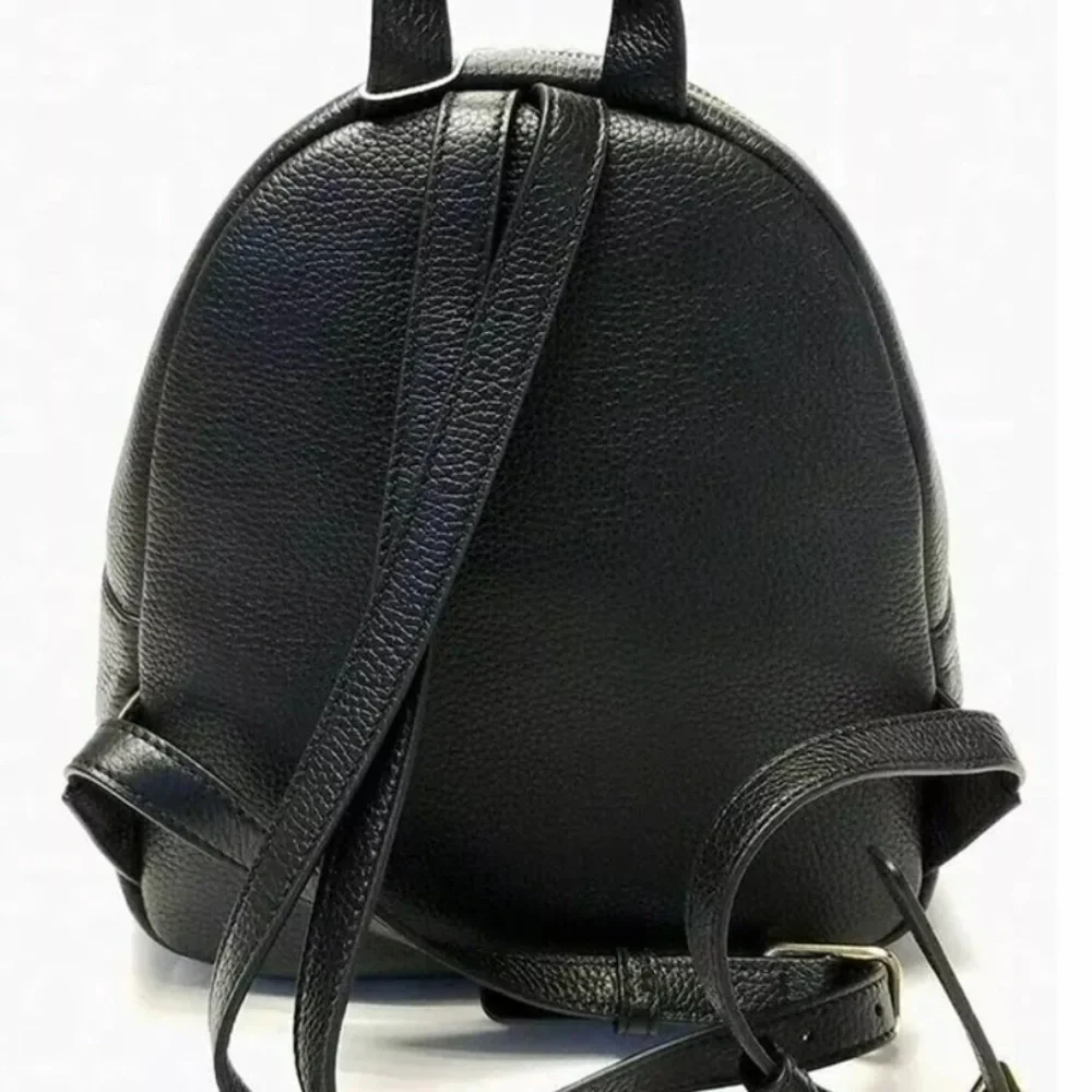 NWT! Tory Burch THEA Mini Pebble Leather Backpack Black Small Size -$395 - Picture 8 of 9